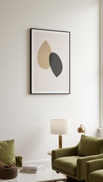 Modern Living Room Frame Mockup