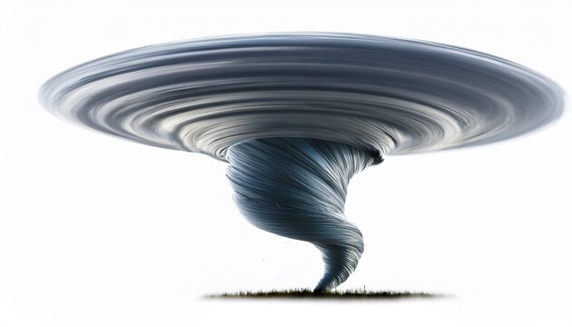 storm tornado isolated on white background or white background cutout