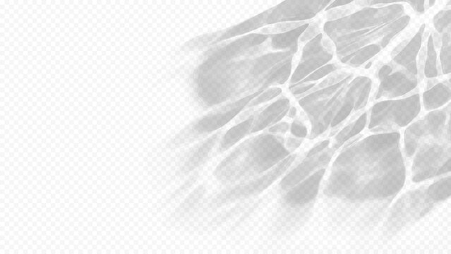 Easy to edit layered vector shadow. Featuring water caustics on checkerboard. Adjust tonal layer opacity to control shadow intensity and perceived softness.