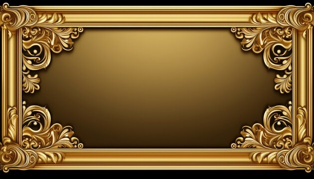 gold border with frame