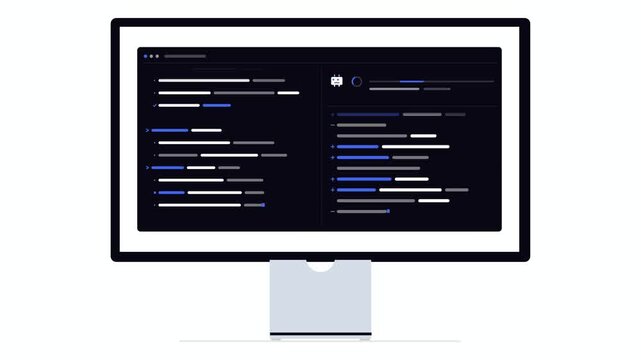 CLI Coding Agent Split View, Command Line Terminal, Programming Developer Code, Software Engineering Workflow, Tech Background, Abstract Digital Interface, Horizontal Layout, Coding Workspace
