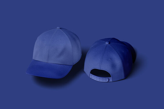 Royal Blue Baseball Cap Mockup