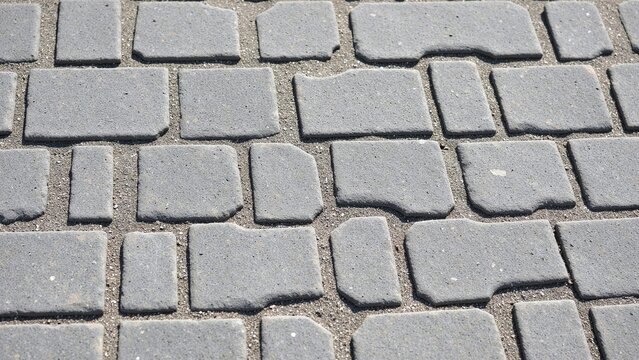 Seamless Grey Interlocking Patio Pavers