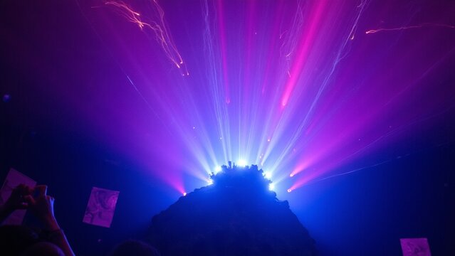 Abstract Purple Energy Burst
