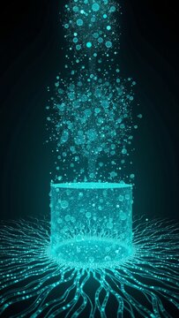 Abstract Quantum Neural Network Sorting Data Flow Visualization