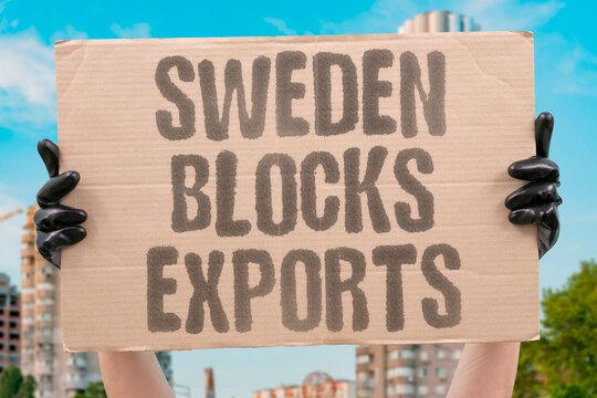 "Sweden blocks exports" Scandinavian nation restricts outgoing trade with settlement businesses. SANCTIONS. SWEDEN. TRADE. RESTRICTION. ECONOMIC.