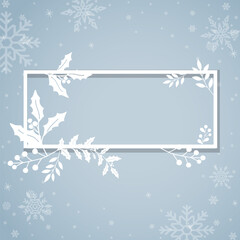 Naklejka premium Blank Christmas design space vector