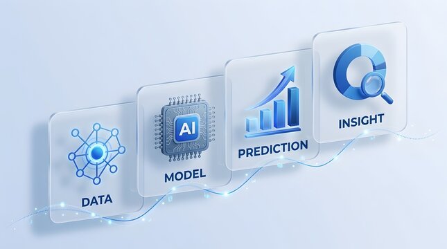AI data analysis process data model prediction insight
