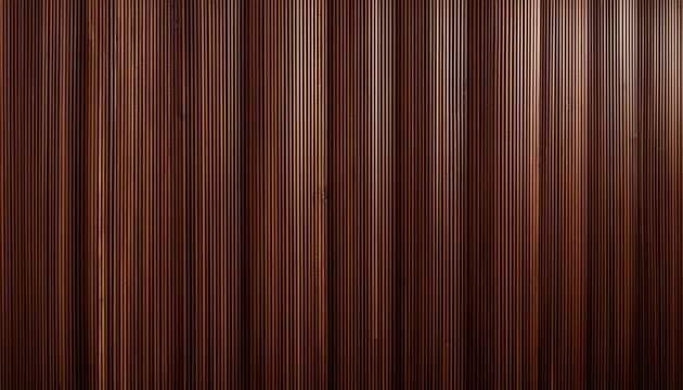 vertical dark brown wooden slats wall paneling background texture for modern architectural interiors