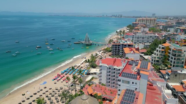 4K PLAYA PUERTO VALLARTA MUELLE DE LOS MUERTOS