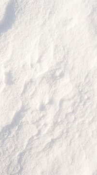 Close-up of white snow texture