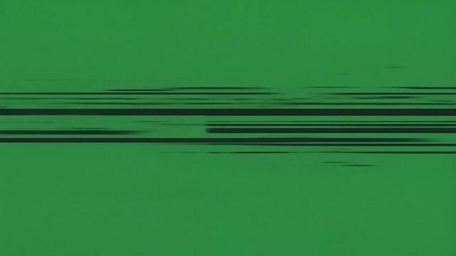 Chroma key green abstract line glitch noise static digital error signal malfunction screen display template background distortion video failure
