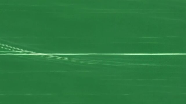 Abstract green background chroma key with dynamic motion lines showing calm peaceful expression feeling serene tranquil quiet steady flat texture