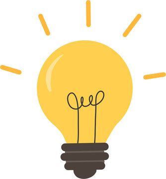 Yellow Light Bulb Idea Illustration
