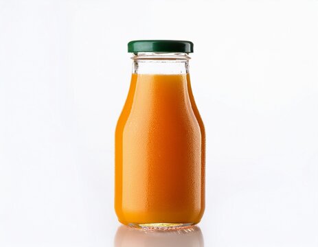 juice bottle isolated on white background