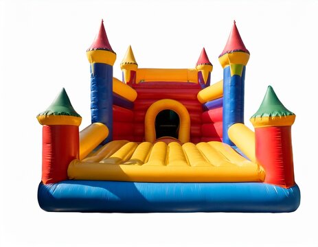 bouncy castle white background