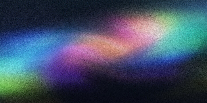 Grainy gradient background with dark blue purple and pastel green wavy glow.