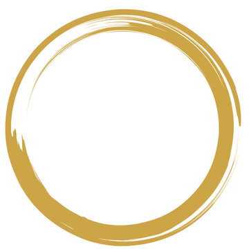 Golden Circle, golden border, golden wedding ornament, luxurious gold circle