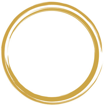 Golden Circle, golden border, golden wedding ornament, luxurious gold circle