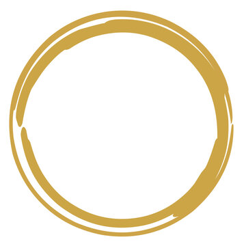 Golden Circle, golden border, golden wedding ornament, luxurious gold circle