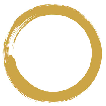 Golden Circle, golden border, golden wedding ornament, luxurious gold circle