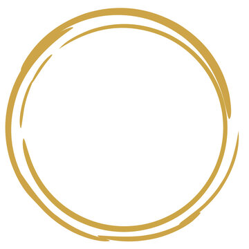 Golden Circle, golden border, golden wedding ornament, luxurious gold circle
