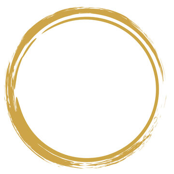 Golden Circle, golden border, golden wedding ornament, luxurious gold circle