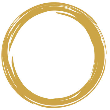 Golden Circle, golden border, golden wedding ornament, luxurious gold circle