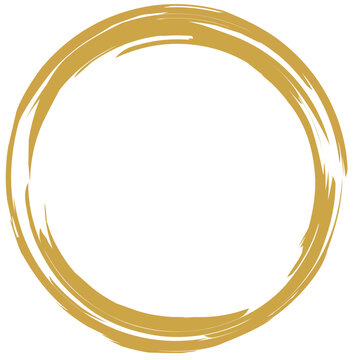 Golden Circle, golden border, golden wedding ornament, luxurious gold circle
