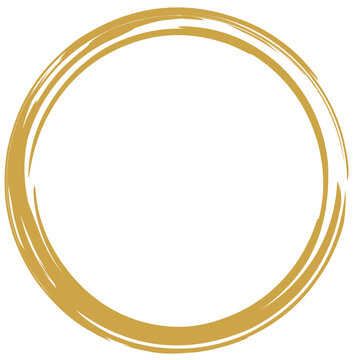 Golden Circle, golden border, golden wedding ornament, luxurious gold circle