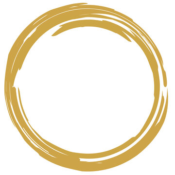 Golden Circle, golden border, golden wedding ornament, luxurious gold circle