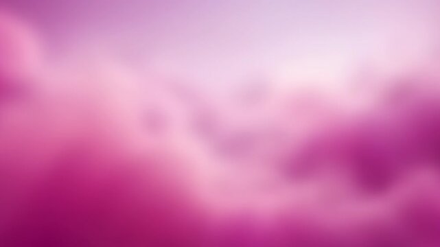 Moving abstract blurred soft pink and magenta cloud background, slow calm gradient for gentle morning meditation