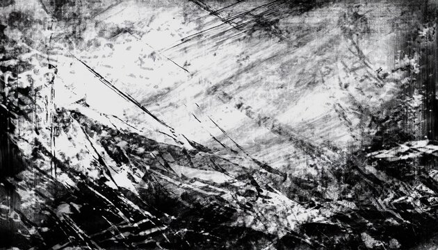 distressed black and white grunge texture background
