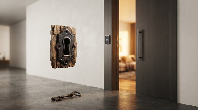 Old keys will not open new doors with modern biometric scanner  