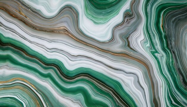 a captivating green and grey agate marble texture featuring natural wavy patterns and subtle white and brown veins creating an abstract and organic stone surface