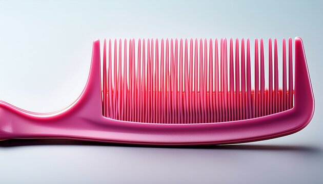 pink wide tooth comb