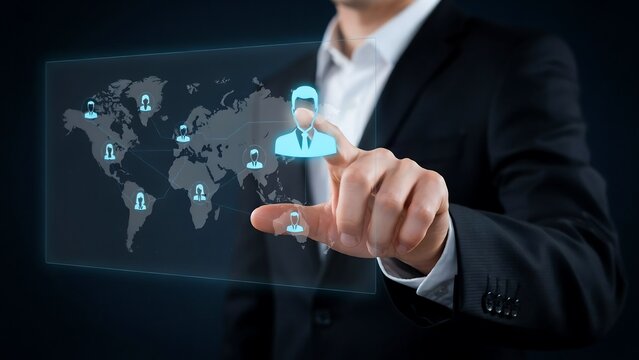 Global Recruitment and Talent Acquisition Network with Digital Human Resources Technology