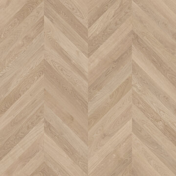 Seamless texture of smooth light brown oak chevron parquet flooring without bevel, flat natural wood pattern background for architectural rendering
