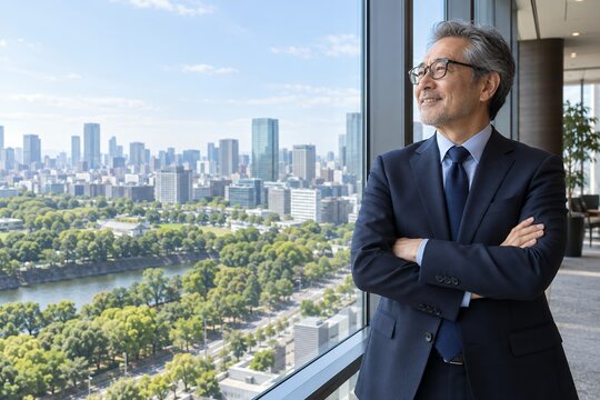 経営コンサルティングや事業承継を訴求するWebバナーに使える商用写真素材