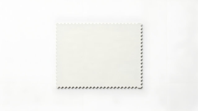 Blank postage stamp isolated on white background