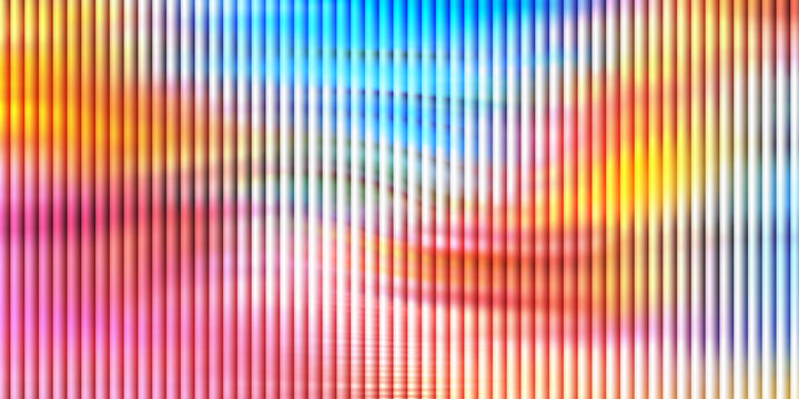 Bright vertical stripe texture showcasing glowing multicolored rainbow gradients on a white base.