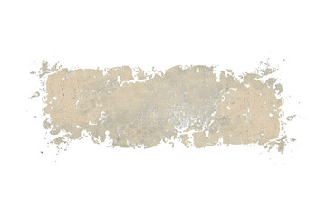Fototapeta premium Distressed Beige Paint Rectangle Brush Texture