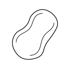 Obraz premium Abstract organic shape outline