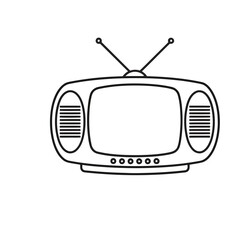 Obraz premium Retro Television Icon