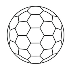 Fototapeta premium Soccer ball outline