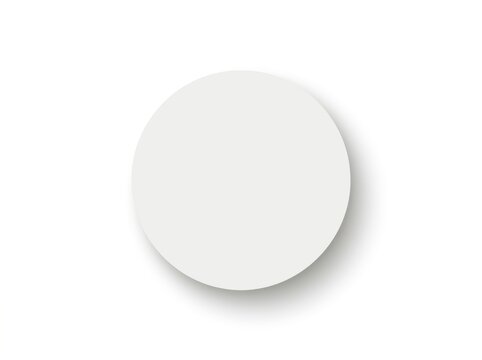 Simple light gray circle shape with a soft drop shadow effect