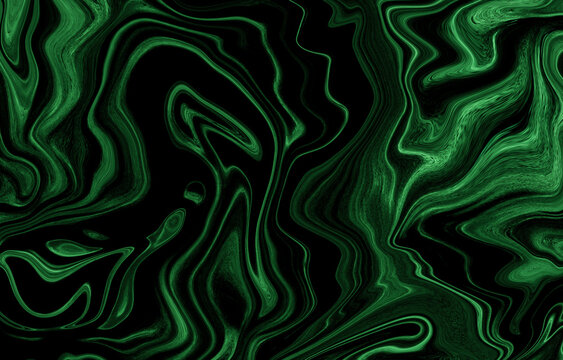 Black green marble oil ink liquid swirl texture for do ceramic counter dark abstract light background tile marble natural for interior decoration and outside.