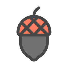 Stylized acorn icon © ningning