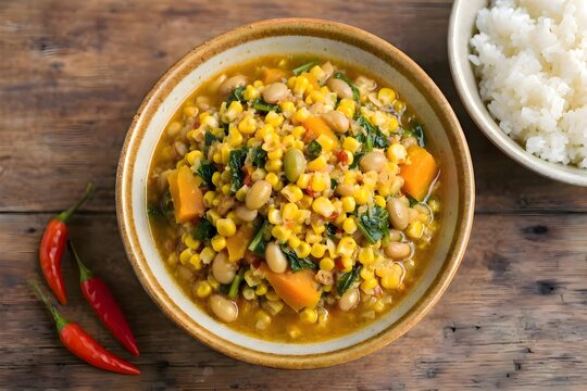 Jagung Catemak Traditional NTT Corn Vegetable Stew
