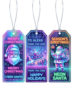 Cyberpunk Holographic Gift Tags.svg